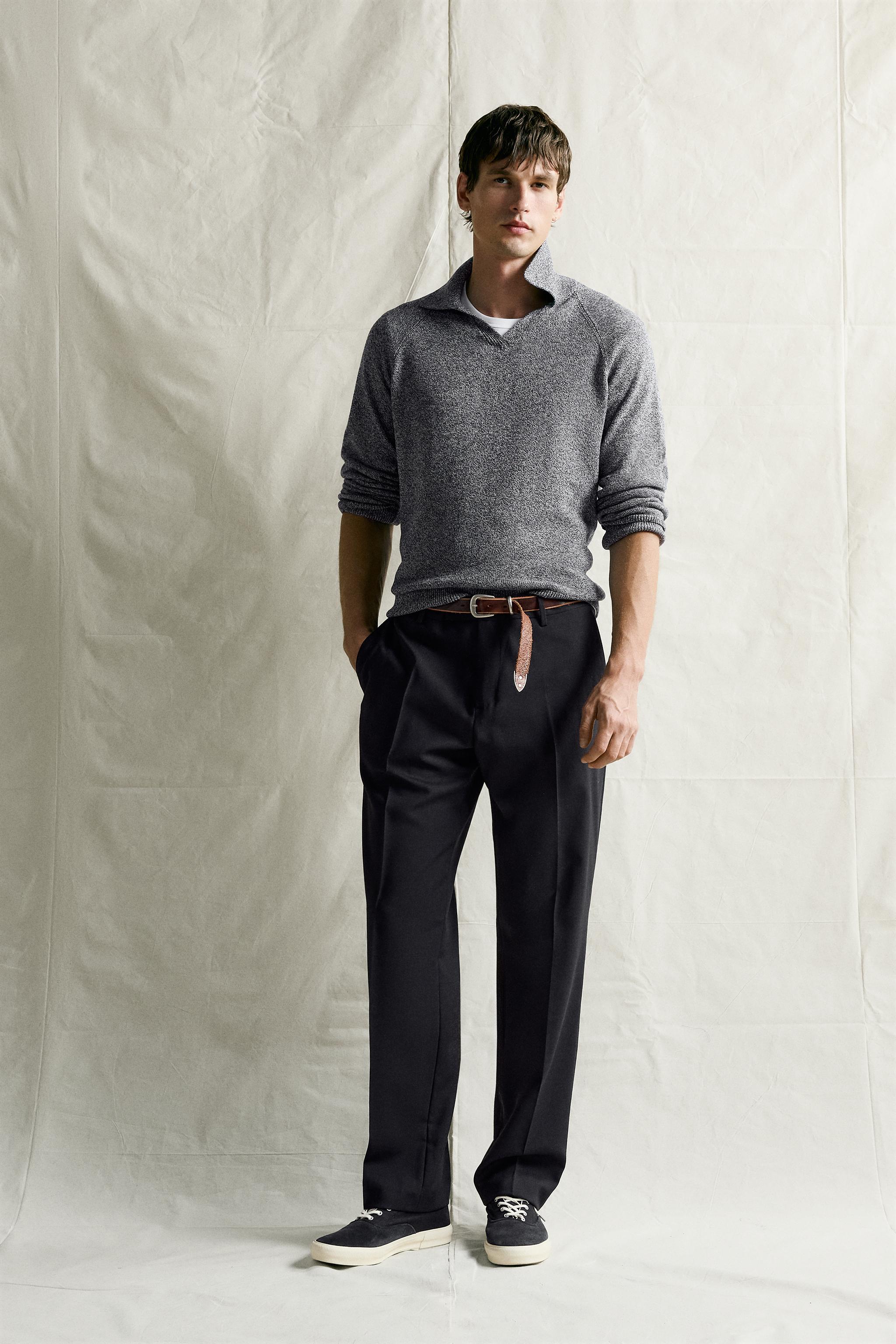 MELANGE REGULAR FIT KNIT POLO